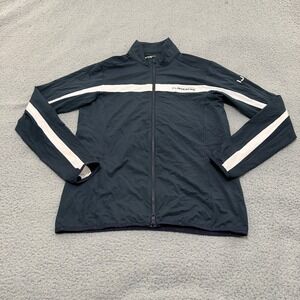 J.Lindeberg Jarvis Mid Layer Jacket Mens Size M Navy Blue Full Zip Golf